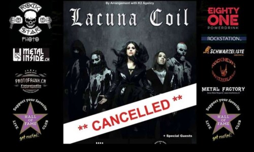 Poster von der Veranstaltung Lacuna Coil @ Hall of Fame, Wetzikon