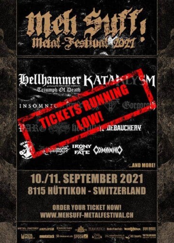 Poster von der Veranstaltung Meh Suff! Metal-Festival 2021 @ Hüttikerberg