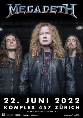 Poster von der Veranstaltung Megadeth @ Komplex 457, Zürich