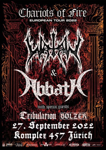 Poster von der Veranstaltung Watain & Abbarth @ Komplex 457, Zürich