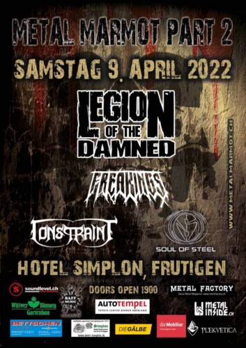 Poster von der Veranstaltung Metal Marmot - Part 2 @ Hotel Simplon, Frutigen