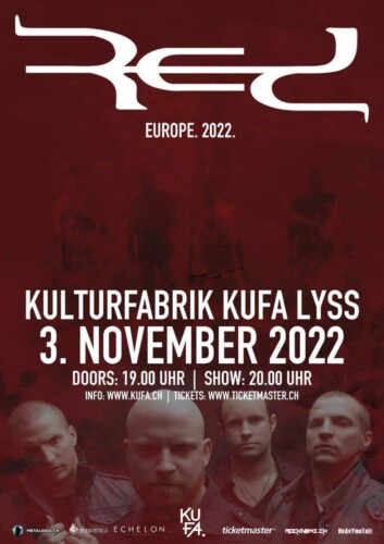 Poster von der Veranstaltung RED @ Kulturfabrik KUFA, Lyss