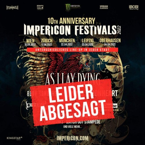 Poster von der Veranstaltung Impericon Festival 2022 Zürich @ X-TRA, Zürich