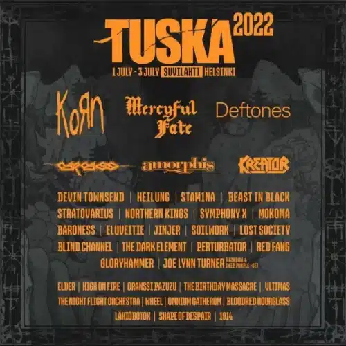 Poster von der Veranstaltung TUSKA Festival 2022 @ Tuska Open Air Metal Festival