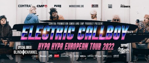 Poster von der Veranstaltung Electric Callboy Hypa Hypa European Tour 2022 @ Konzertfabrik Z7, Pratteln