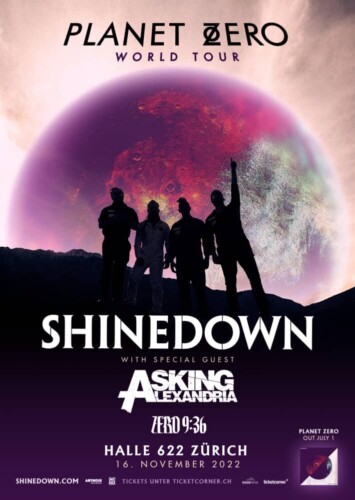 Poster von der Veranstaltung SHINEDOWN & ASKING ALEXANDRIA @ Halle 622, Zürich