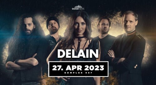 Poster of the event Delain at Komplex 457, Zürich