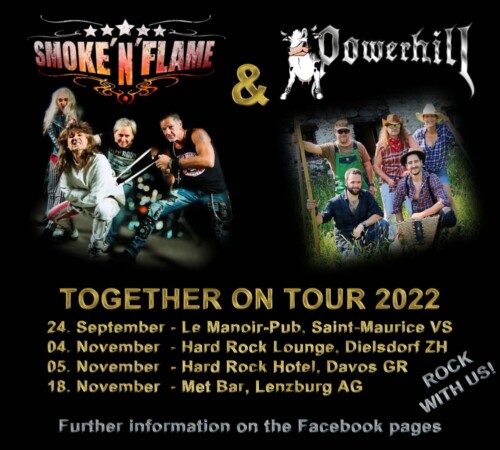 Poster von der Veranstaltung SMOKE 'N' FLAME + POWERHILL @ Hard Rock Hotel