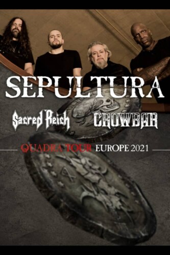 Poster von der Veranstaltung Sepultura + Sacred Reich + Crowbar @ Les Docks, Lausanne