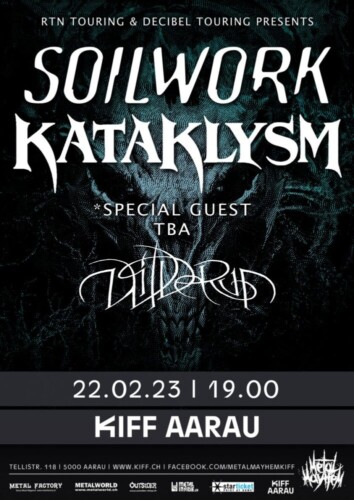 Poster von der Veranstaltung Soilwork & Kataklysm @ KIFF, Aarau