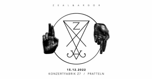 Poster von der Veranstaltung Zeal & Ardor @ Konzertfabrik Z7, Pratteln