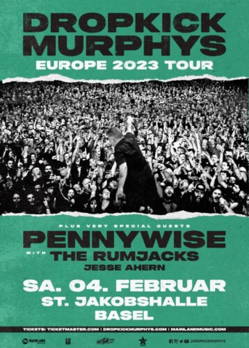 Poster von der Veranstaltung Dropkick Murphys, Pennywise & The Rumjacks @ St. Jakobshalle