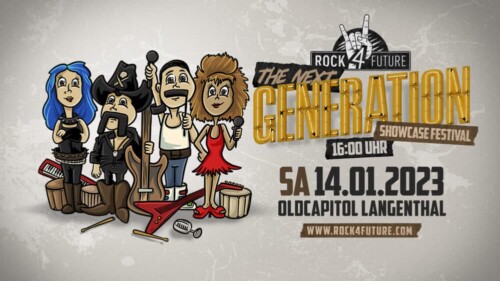 Poster von der Veranstaltung Rock4Future - The next Generation Showcase Festival @ OldCapitol, Langenthal