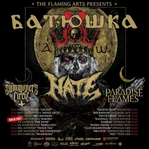 Poster von der Veranstaltung Batushka & Hate @ Musigburg, Aarburg