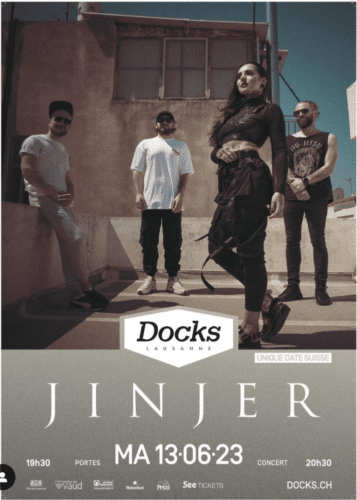 Poster von der Veranstaltung Jinjer @ Les Docks, Lausanne