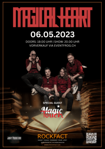 Poster von der Veranstaltung Magical Heart & Magic Touch @ Rockfact Music Club, Münchenstein