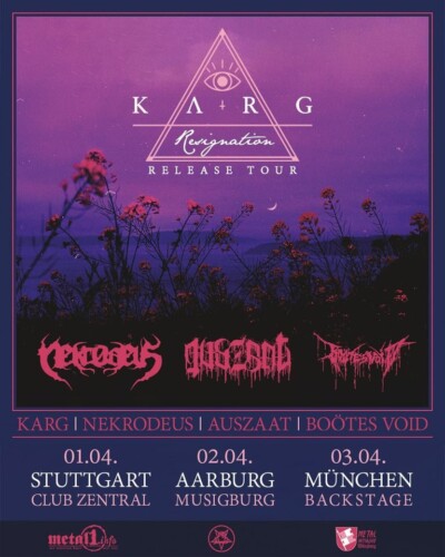 Poster of the event Karg - Resignation Release Tour at Musigburg, Aarburg