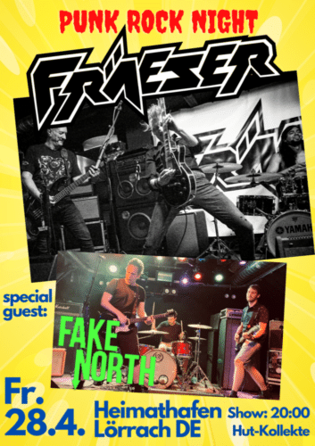 Poster of the event FRÄESER & Fake North at Heimathafen