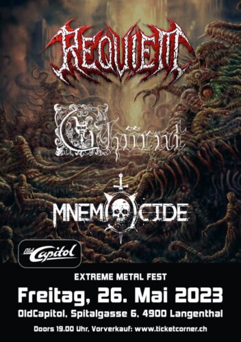 Poster von der Veranstaltung Extreme Metal Fest @ OldCapitol, Langenthal