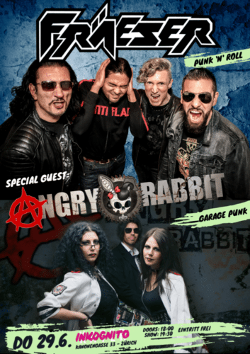 Poster of the event FRÄESER & Angry Rabbit at Inkognito