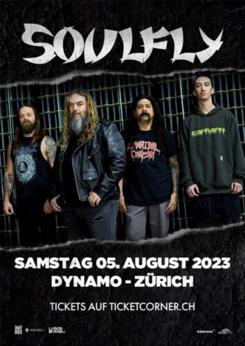 Poster von der Veranstaltung Soulfly @ Dynamo, Zürich