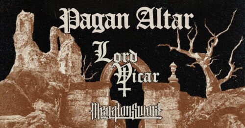 Poster von der Veranstaltung Megaton Sword, Pagan Altar & Lord Vicar @ Sudhaus Basel