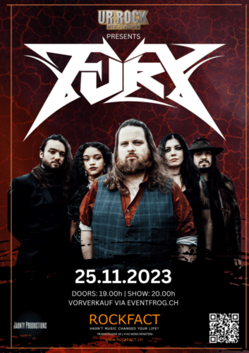 Poster von der Veranstaltung FURY | Support TBA @ Rockfact Music Club, Münchenstein