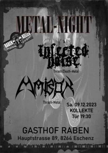 Poster von der Veranstaltung Metal-Night @ Rabenkeller