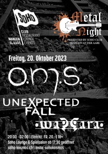 Poster von der Veranstaltung Metal Night @ Soho