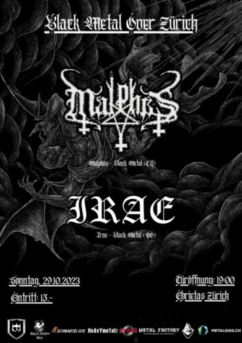 Poster of the event Malphas & Irae at Ebrietas, Zürich