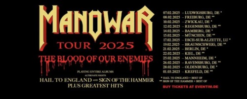 Poster von der Veranstaltung Manowar - The Blood of our Enemies Tour 2025 @ Sick Arena