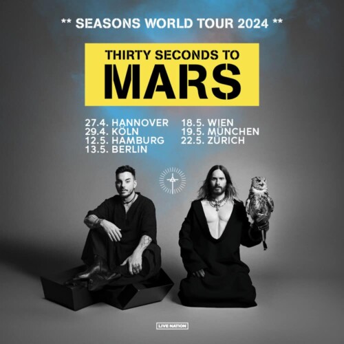 Poster von der Veranstaltung THIRTY SECONDS TO MARS @ Hallenstadion, Zürich