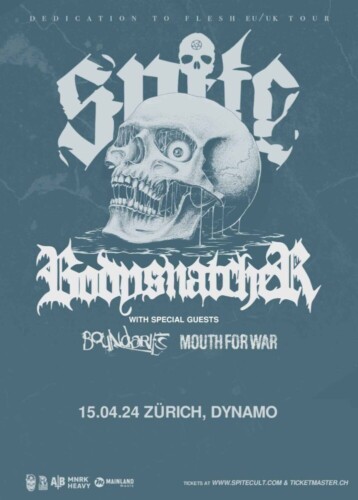 Poster von der Veranstaltung SPITE/BODYSNATCHER @ Dynamo, Zürich