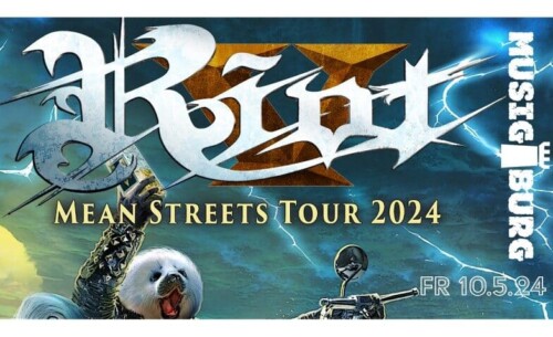 Poster von der Veranstaltung Riot V - Mean Streets Tour 2024 @ Musigburg, Aarburg