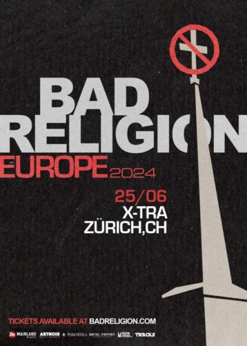 Poster of the event Bad Religion at X-TRA, Zürich