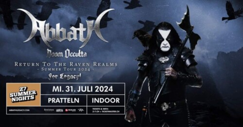 Poster von der Veranstaltung Abbath Doom Occulta @ Konzertfabrik Z7, Pratteln