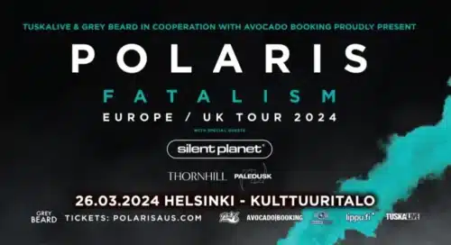 Poster von der Veranstaltung Polaris, Thornhill & Silent Planet @ Helsinki Hall of Culture – Kulttuuritalo