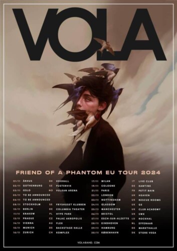 Poster von der Veranstaltung VOLA - Friend of a Phantom EU Tour 2024 @ Komplex 457, Zürich