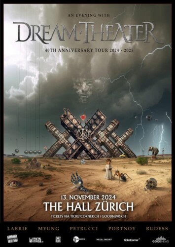 Poster von der Veranstaltung Dream Theater - An Evening With Dream Theater 40 Anniversary Tour @ The Hall, Zürich