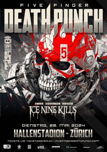 Poster von der Veranstaltung Five Finger Death Punch @ Hallenstadion, Zürich