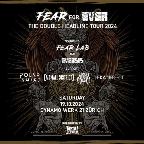 Poster von der Veranstaltung FEAR for EVER - The Double Headline Tour 2024 @ Werk21, Zürich