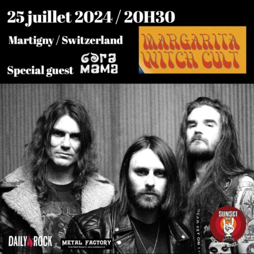 Poster von der Veranstaltung Margarita Witch Cult / Gora Mama @ Sunset Bar, Martigny