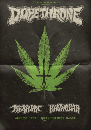 Poster von der Veranstaltung Dopethrone & Kara Azar @ Quarterdeck