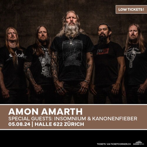 Poster of the event Amon Amarth (Heidrun Over Europe 2024) at Halle 622, Zürich