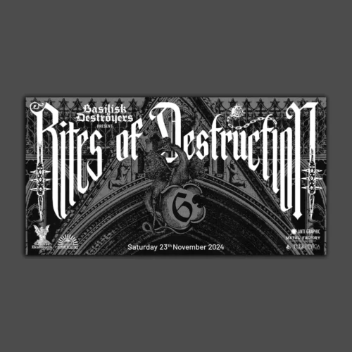 Poster of the event Rites of Destruction Pt. VI at Sudhaus Basel