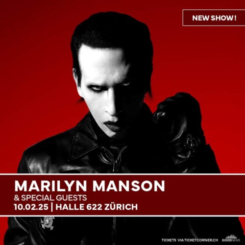 Poster of the event Marilyn Manson at Halle 622, Zürich