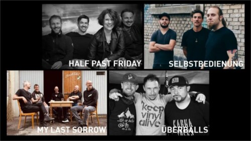 Poster of the event Local Acts: Selbstbedienung | My Last Sorrow | Half Past Friday | Überballs at Böröm pöm pöm, Oberentfelden