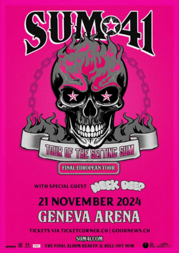 Poster of the event Sum 41 & Neck Deep at Arena Genève