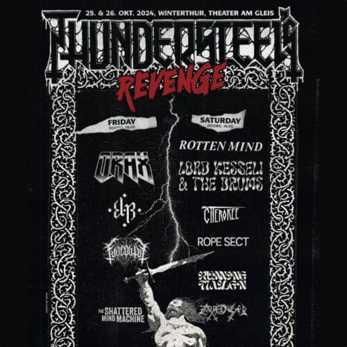 Poster von der Veranstaltung Thundersteel's Revenge Festival @ Theater am Gleis