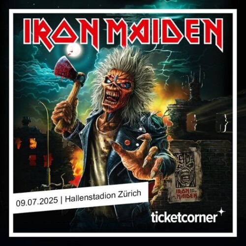 Poster von der Veranstaltung Iron Maiden @ Hallenstadion, Zürich